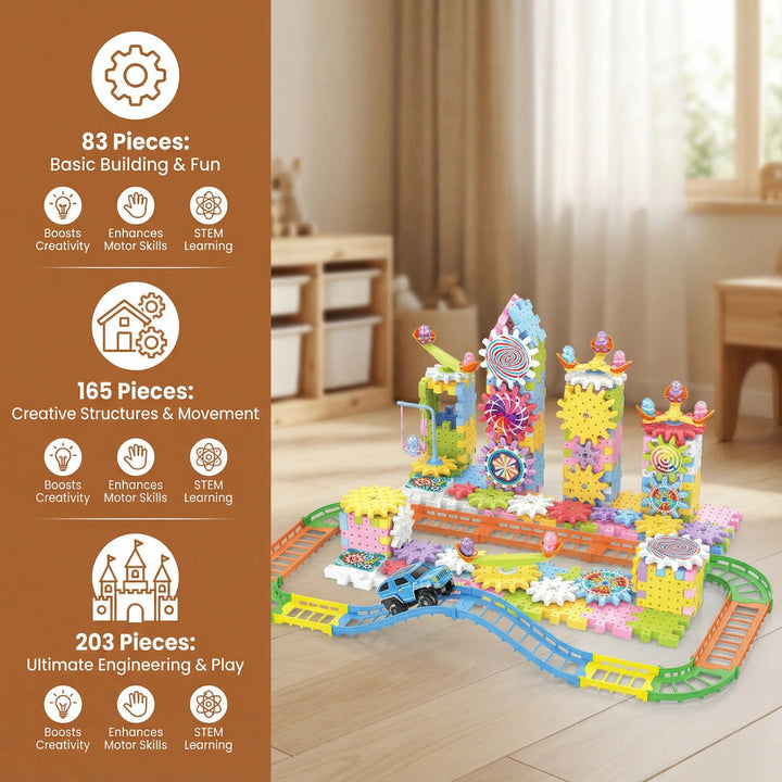 Construction Toy Gear Building Set