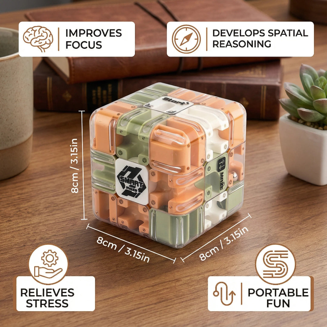 3D Maze Puzzle Cube - Logic Challenge Game