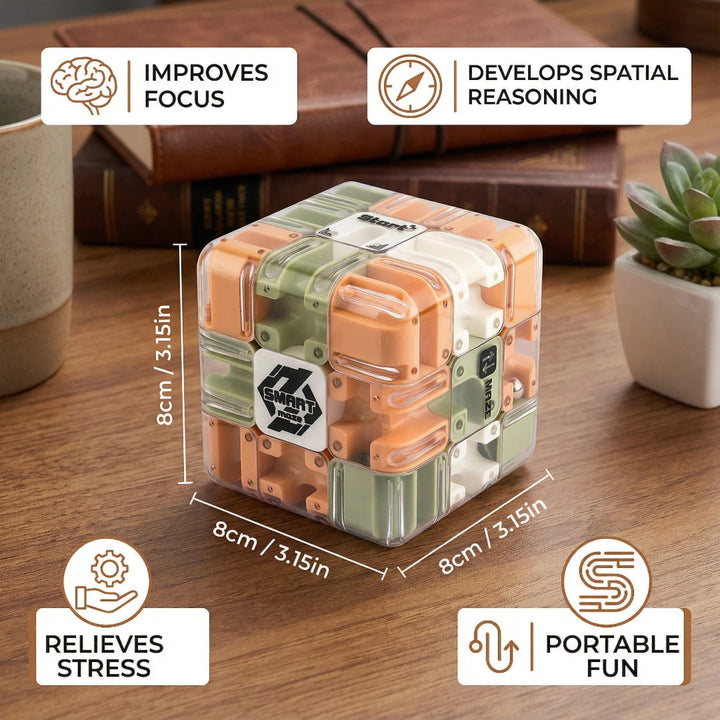 3D Maze Puzzle Cube - Logic Challenge Game