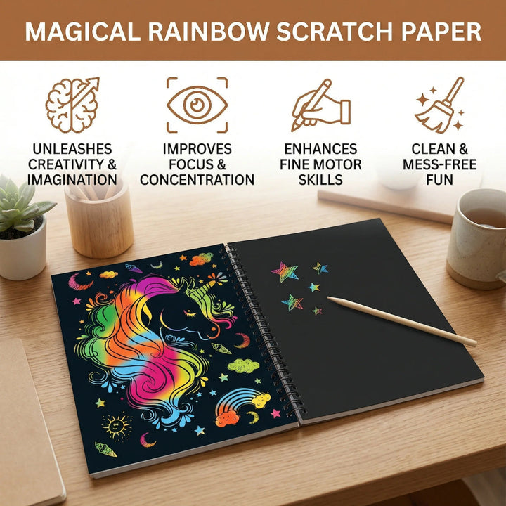 Magical Scratch Art Paper Set