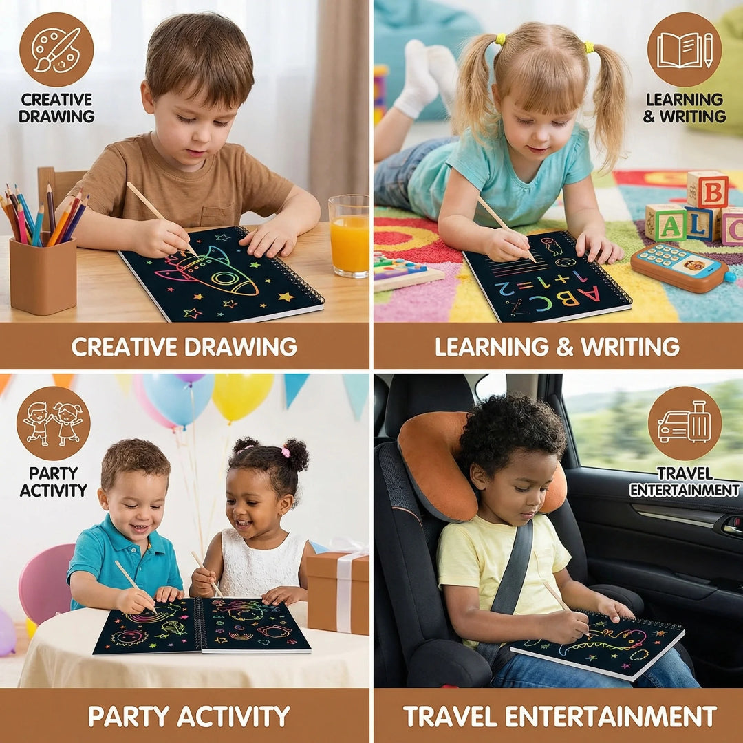 Magical Scratch Art Paper Set